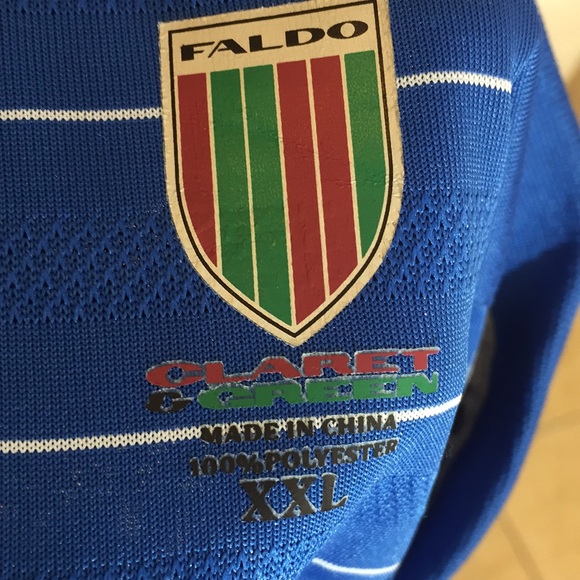 Men's Blue Stripe Faldo Golf t-shirt XXL - Picture 8 of 8